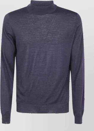 FILIPPO DE LAURENTIIS virgin wool mock turtleneck sweater