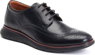 Base London Flight Leren Heren Zwarte Brogues Schoenen