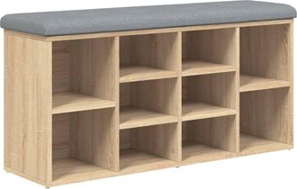 vidaXL Vidaxl - Banco Zapatero Madera De Ingenier&iacute;a Roble Sonoma 102x32x50 Cm