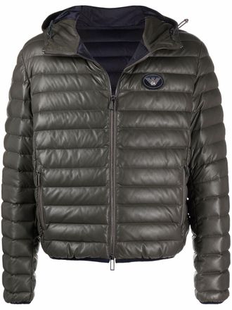 Emporio Armani Piumino con cappuccio - Verde