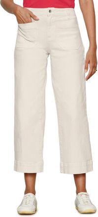 Sanctuary The Marine Crop Denim Pants in Pink Milk at Nordstrom, Size 26