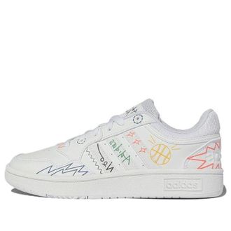adidas Hoops 3.0 Doodle White HP3165