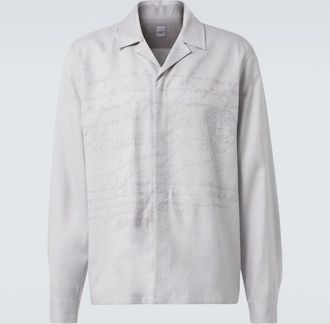 Berluti Scritto embroidered overshirt