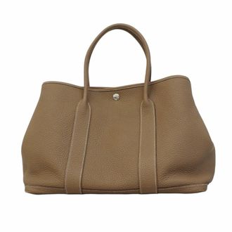 Herm&egrave;s Etoupe Gray Negonda Leather Tote Bag (Pre-Owned)