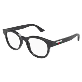 Gucci Round Full-Rim Eyeglasses - Black