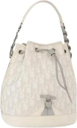 Dior Pre-owned Bucket Bags, female, White, Size: ONE SIZE Pre-owned Bucket Bag