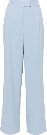SIMKHAI tailored crepe trousers - women - Polyester/Acetate/Polyester - 10 - Blue