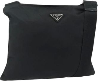 Prada Pre-owned Cross Body Bags, female, Black, Size: ONE SIZE Pre-owned Vintage Shoulder Bag