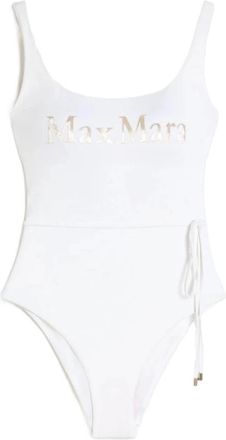 Max Mara Badmode, Dames, Wit, L, MAX Mara Beachwear Zee kleding Wit