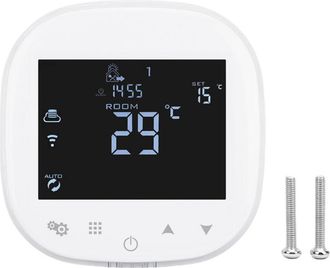 OEM Controlador De Temperatura De Calefacci&oacute;n, Control Por Aplicaci&oacute;n Wifi, Termostato De Pared Para Caldera, Blanco