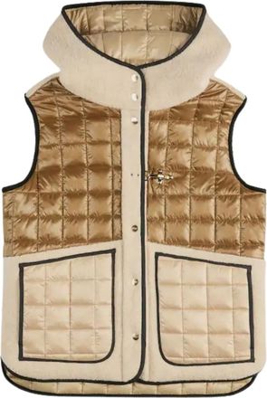 Fay Gilet trapuntato con cappuccio - Toni neutri