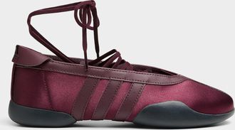 adidas Womens Burgundy Taekwondo Mei ballet flat sneakers Women