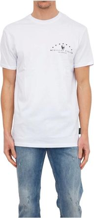 Philipp Plein Heren, Tops, Wit, Maat: 2XL Katoen