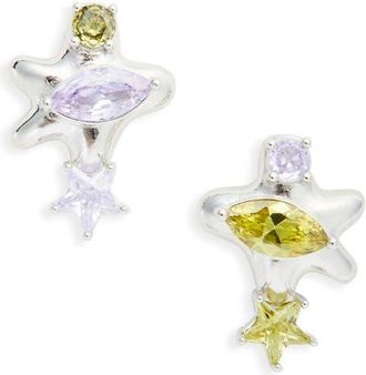 Collina Strada Constellation Stud Earrings in Amethyst Canary at Nordstrom