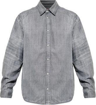 Diesel D-Simply-S11 Shirt - Heren - Casual Overhemden - Grijs - S - Katoen - Overhemden