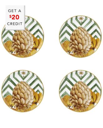 Vista Alegre Amazonia Bread And Butter Plates (Set Of 4) With $20 Credit