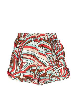 La DoubleJ Multi-Coloured Ruffle Onde Shorts Size S
