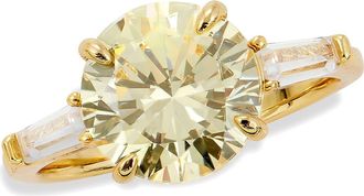 Savvy Cie Jewels Canary CZ Ring in Yellow at Nordstrom Rack, Size 8