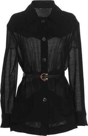 Ferragamo Black Wool blend jacket