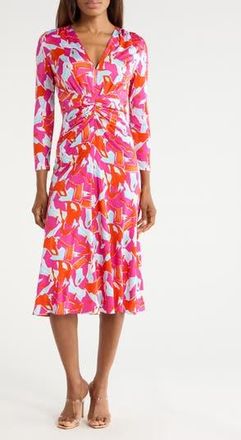 Diane Von F&uuml;rstenberg Jerome Dress in Island Camo Small Pink at Nordstrom Rack, Size Xx-Small