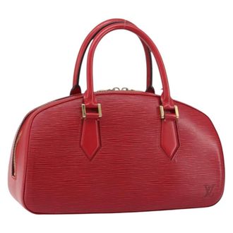Louis Vuitton Jasmin Bag Epi Leather Red Leather Handbag (Pre-Owned)