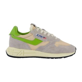Autry Sneakers, male, Multicolor, Size: 5 US Beige Green Reelwind Running Shoes