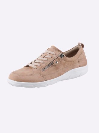 Caprice Sneaker CAPRICE, Damen, Gr. 39, beige, Veloursleder, Schuhe Sneaker