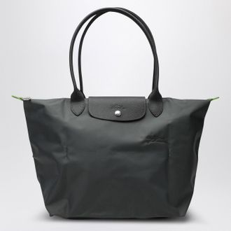 Longchamp Graphitfarben L Le Pliage Gr&uuml;ne Tasche