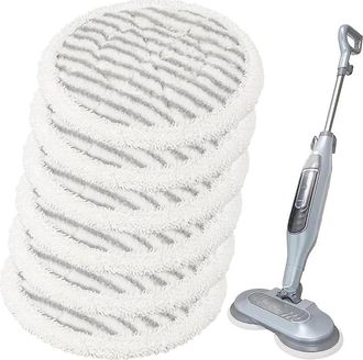 OEM Paquete De 6 Almohadillas De Repuesto Para Mopas De Vapor Shark S6002uk Y S7201uk, Reutilizables, De Microfibra, Para Todo Tipo De Suelos Duros Sellad