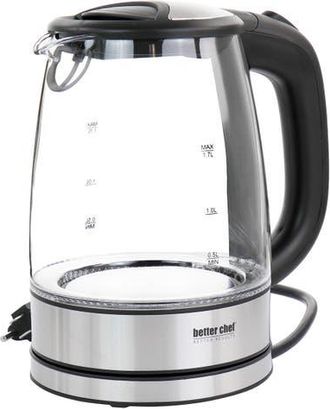 Better Chef 1.7 Liter 360 Degree Glass Cordless Electric Kettle in Silver at Nordstrom