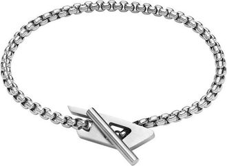 Diesel D Logo Chain Toggle Armband - Heren - Armbanden - Grijs - ONE Size - Accessoires