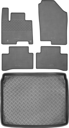 OEM Hyundai Tucson Iii Suv De 2018 (juego) - Alfombrillas De Goma Para Coche + Alfombrilla Para Maletero