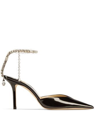 Jimmy Choo London Black Leather Pumps