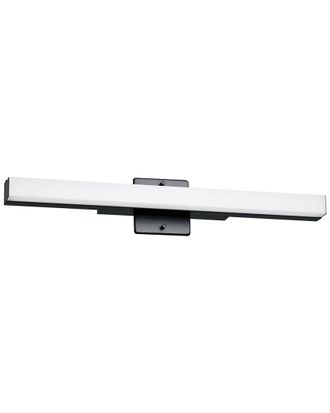 Eglo Eglo Torretta 1 Light Integrated Led Bath/Vanity Light With Black Finish & White Acrylic Shade