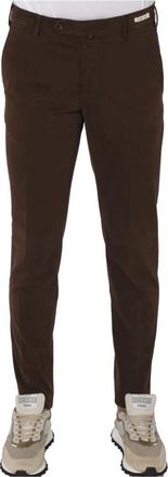L.B.M. 1911 Bruine katoenen herenbroek - Heren - Slim Fit Broeken - Bruin - 3XL - Katoen - Broeken