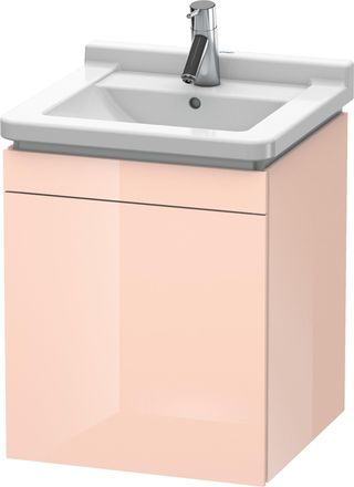 Duravit Duravit L-cube Mueble De Pared, 1 Puerta, Con Bisagra A La Izquierda, 460mm, Para Starck 3 030348, Color: Perla De Albaricoque Laca De Alto Brillo - L