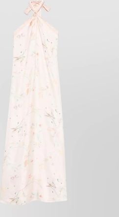 Forte_Forte halter neck silk maxi dress floral