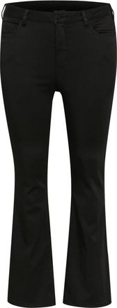 Kaffe Curve Zwart Diep Bootcut Jeans Slim-Fit - Dames - Bootcut Jeans - Zwart - XL - Jeans