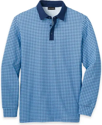 Paul Fredrick Cotton Three Button Polo