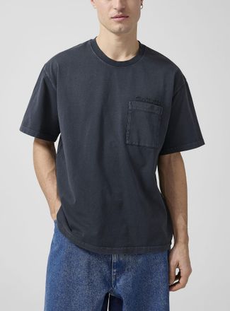 Marni Mens Frayed logo pocket T-shirt