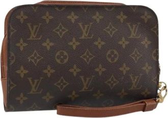 Louis Vuitton Pre-owned Clutches, female, Brown, Size: ONE SIZE Pre-owned Canvas Clutch