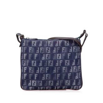 Fendi Pre-owned Fendi Zucchino Denim Crossbody Ladies AD1SONHRSZ8FQIT1