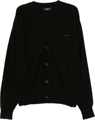 Songzio Edge Fold cardigan - men - Wool/Rayon/Polyester - 48 - Black