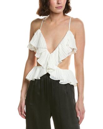 Bardot Ilara Pleated Cutout Top
