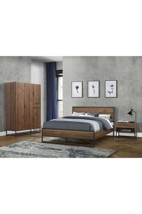 Birlea Houston Bed in Walnut | Size: Double