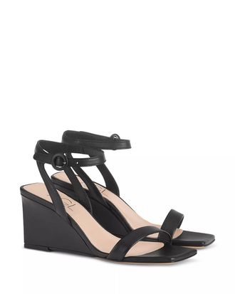 AGL Womens Mimi Wedge Sandal In Nero
