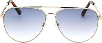 Guess Mens Guess Gradient Blue Lens Gold Sunglasses - Size: ONE size
