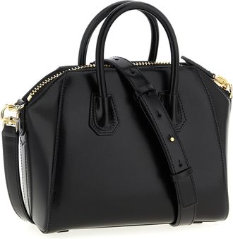 Givenchy Womens Antigona Top Handle Bag Black Calfskin Leather