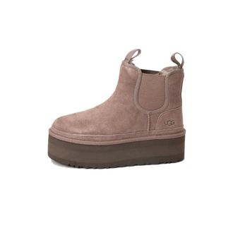 UGG Ugg, Schoenen, Dames, Bruin, 41 EU, Wol, Neumel Platform Chelsea Boot