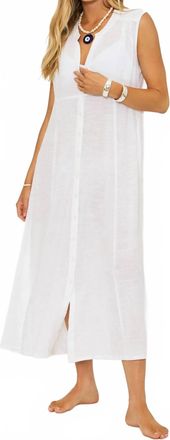 Beach Riot Sandra Midi Dress In White